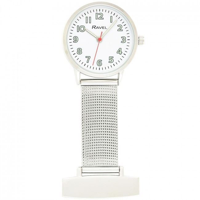 Ravel Easy Read Mens & Ladies Mesh Nurses FOB Watch - R1101.2 Available Multiple Colour