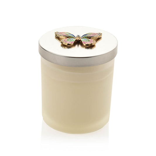 Sophia Pink & Blue Butterfly Scented Candle