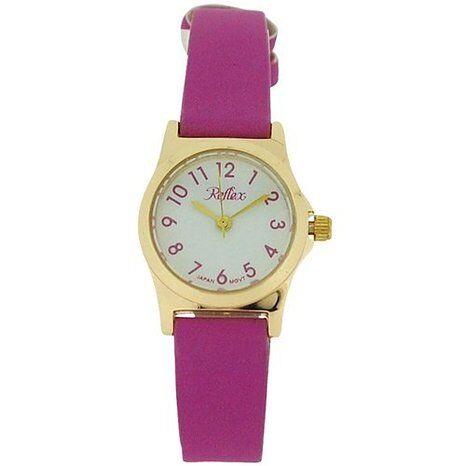 Reflex Girls Ladies White Dial Leather Strap Available Multiple Colour Strap Watch 1013