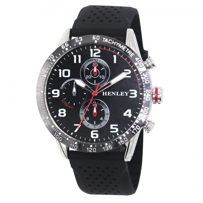 Henley Mens Fashion Large Polished Sports Rubber Silicone Watch H02225  Available Multiple Colour
