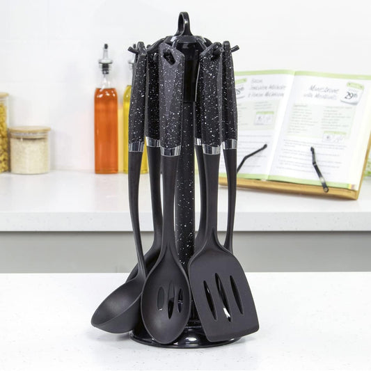 Blackmoor 6 piece Utensil Set - Black (Carton of 12)