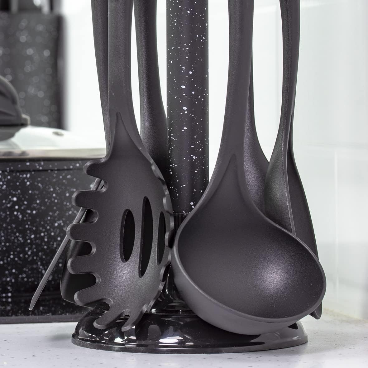 Blackmoor 6 piece Utensil Set - Black (Carton of 12)