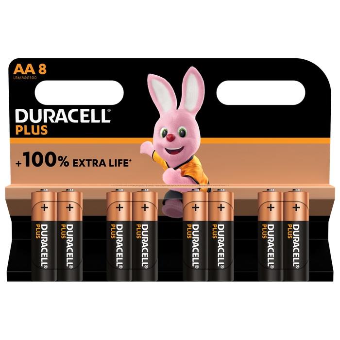 Duracell Batteries AA 8pc Pack of 12