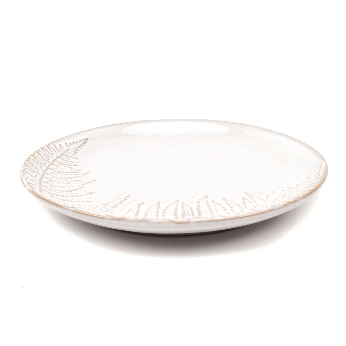 Hestia Set of 4 Debossed Fern Side Plates 17cm