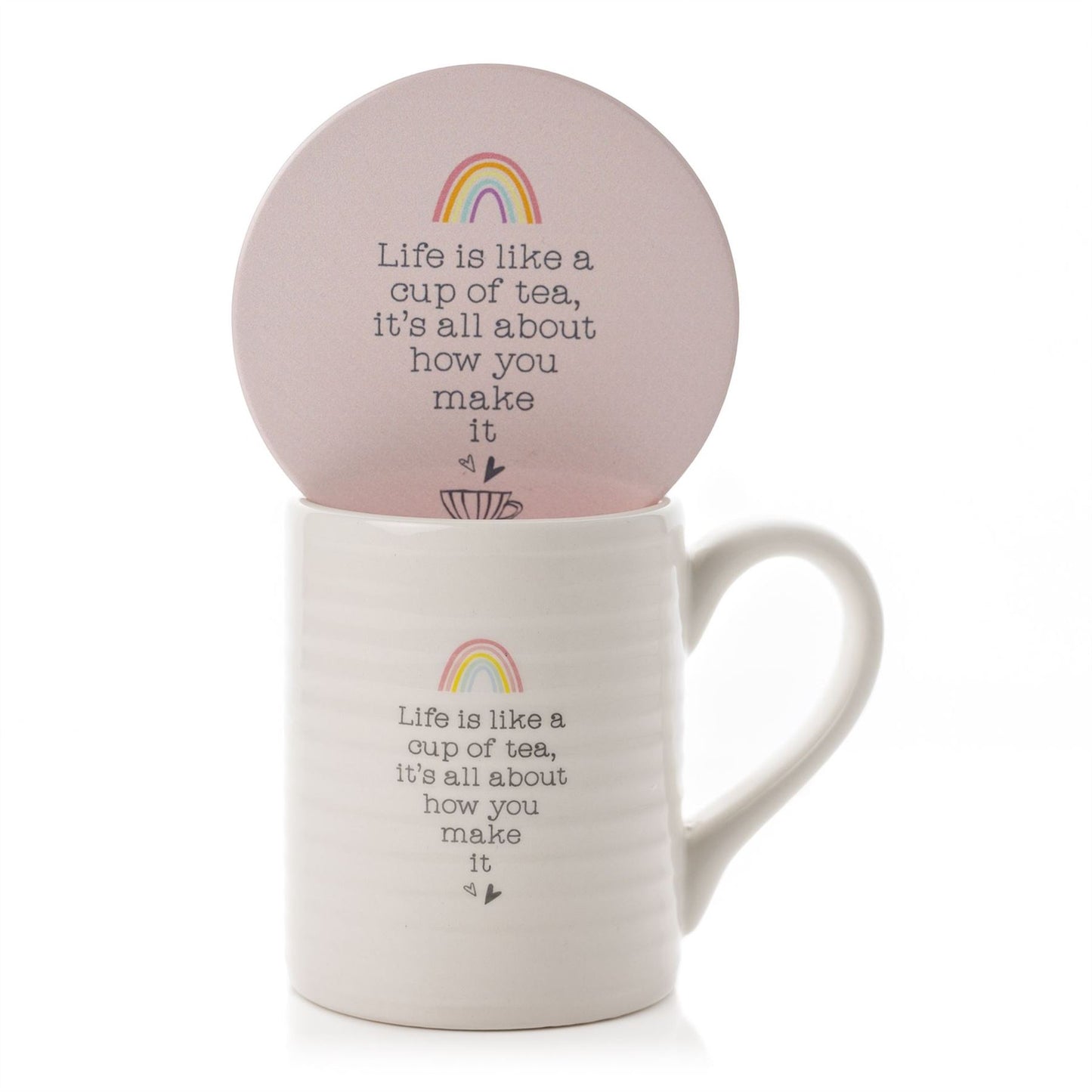 Love Life Mug & Coaster Set - Life is Like Tea