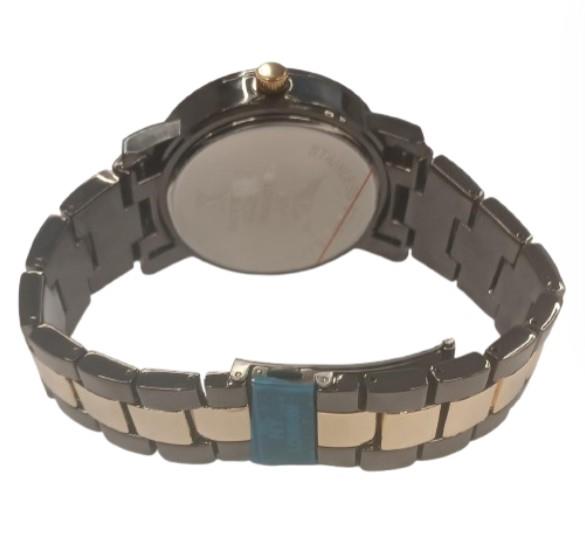 NY LONDON MENS BLING WATCH PI-7625 GUN GOLD