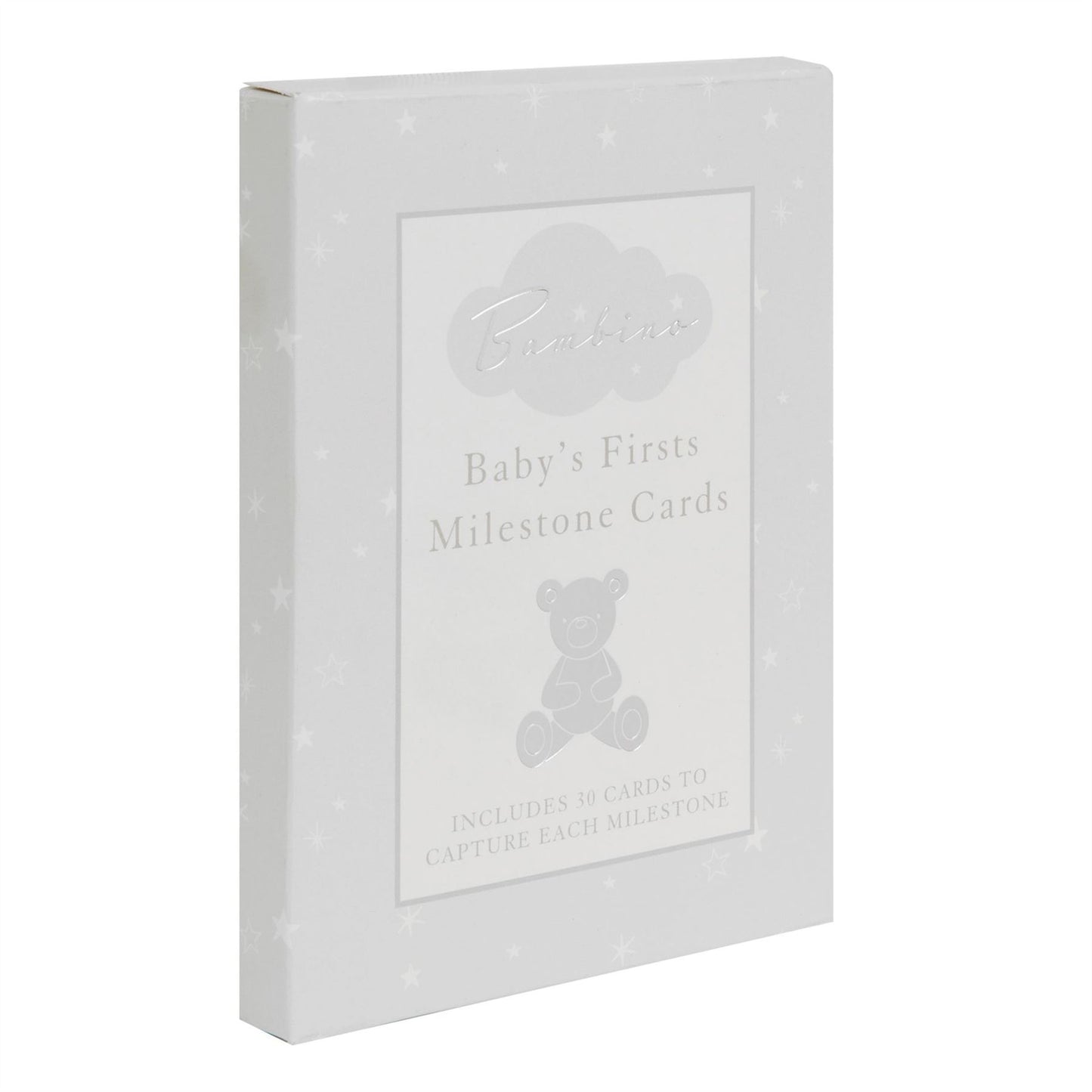 Bambino Little Star Baby Milestone Cards with foil