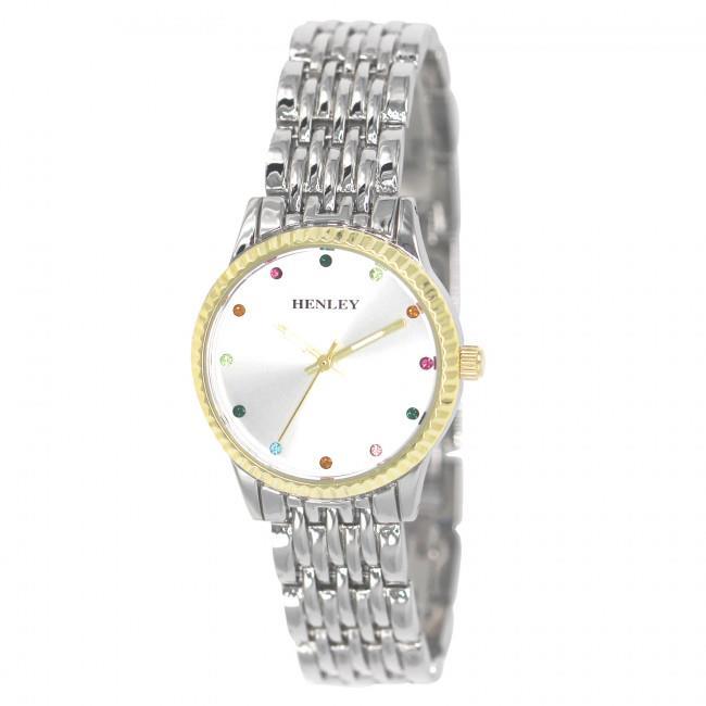 Henley Ladies Rainbow Spectrum Diamante Watch H07319 Available Multiple Colour