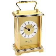 Widdop Roman Number Carriage Metal Clock Available Multiple Colour