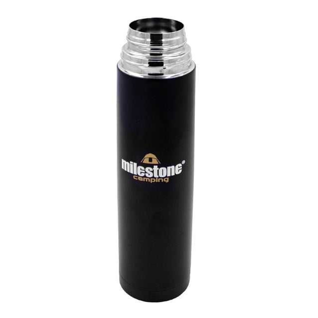 Milsestone Stainless Steel Flask 500ml - Matte Black Finish