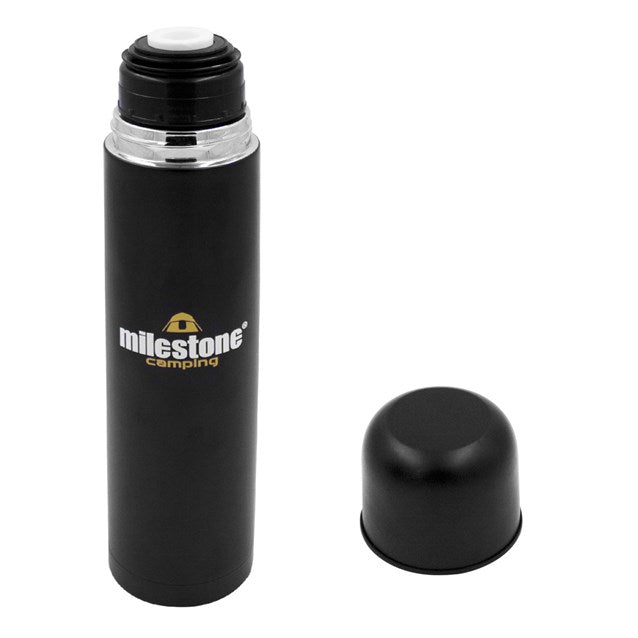 Milsestone Stainless Steel Flask 500ml - Matte Black Finish