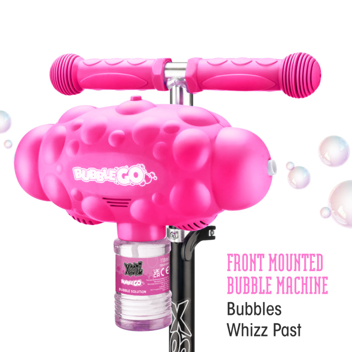 Xootz Bubble Go Foldable Tri-Scooter - Pink