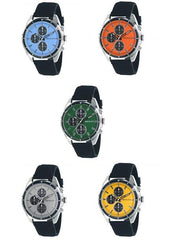 Henley Mens Multi Eye Sports Rubber Strap Watch H02209 Available Multiple Colour