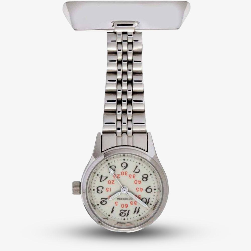 Sekonda Classic Silver Nurse Fob Watch 4218