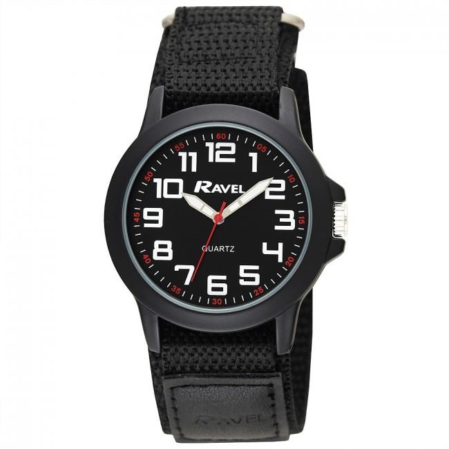 Ravel Men Sports Case Arabic Dial Velcro Nylon Strap Watch R1601.65