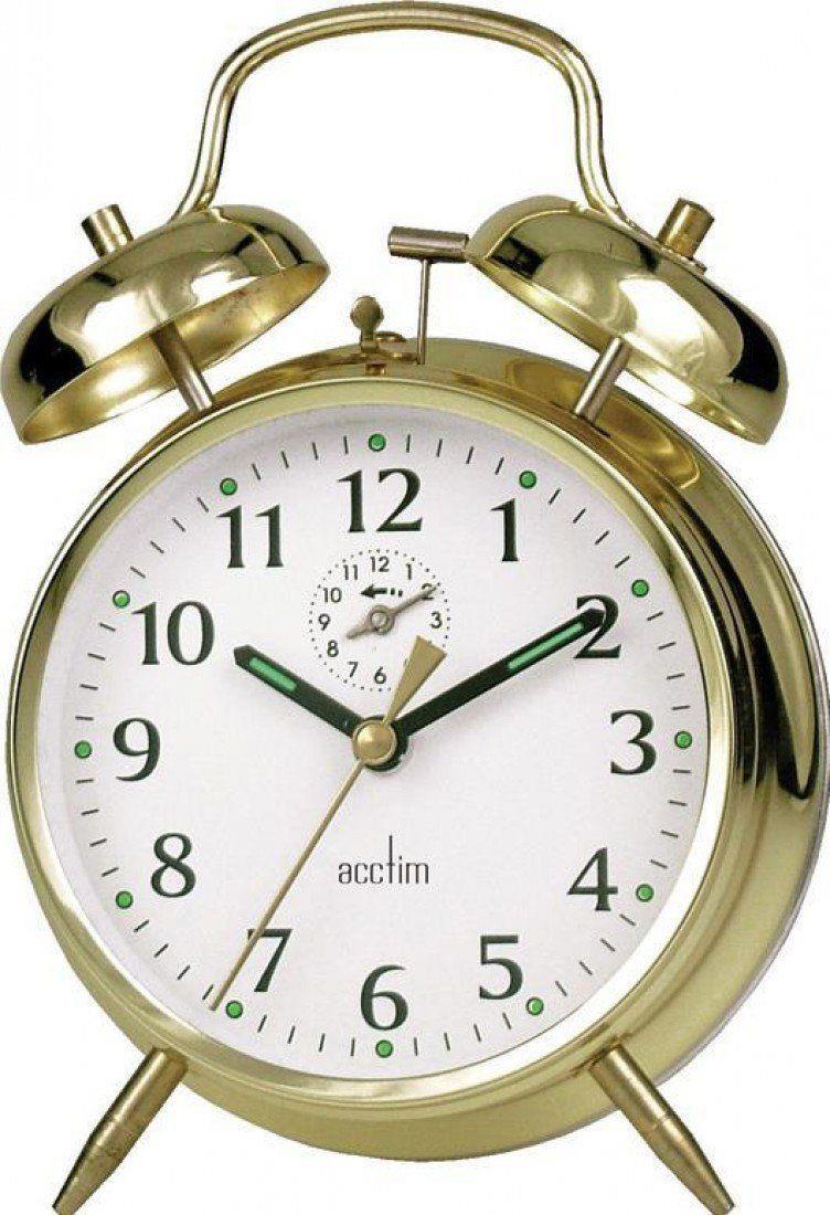 Acctim Saxon Large Double Bell Alarm clock Available Multiple Colour
