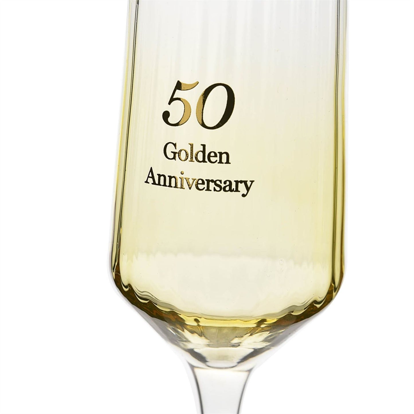 Amore Set of 2 Flute Glasses - 50th Anniversary (MINIMUM ORDER QUANTITY 2)