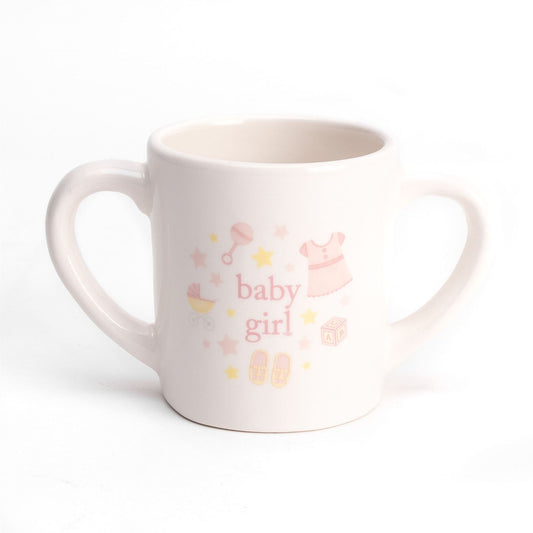 Hello Baby Double Handled Mug 'Baby Girl'