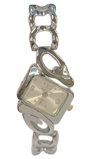 Luisant Ladies Fashion Triangle Dial Silver Steel Bracelet Strap Watch - CLEARANCE NEEDS RE-BATTERY Available Multiple Colour