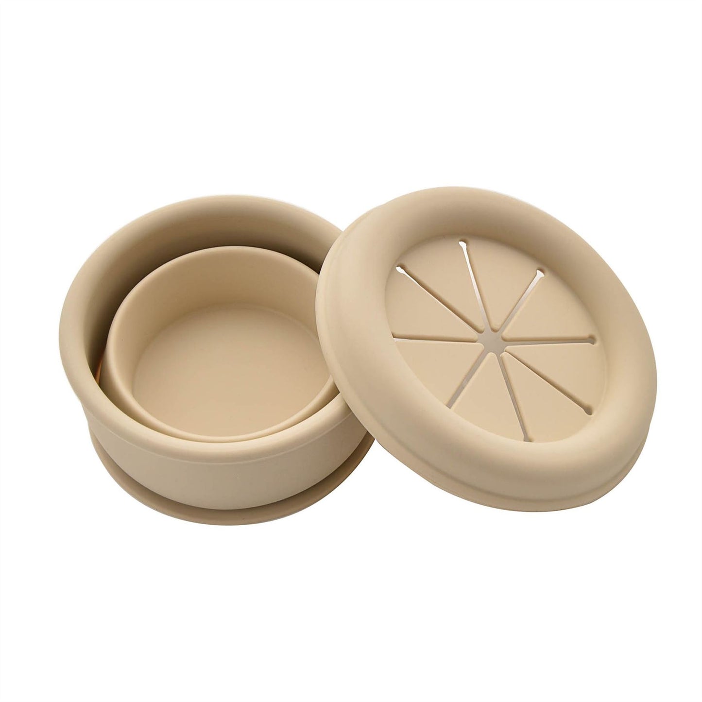 Bambino Silicone Collapsible Snack Cup Natural