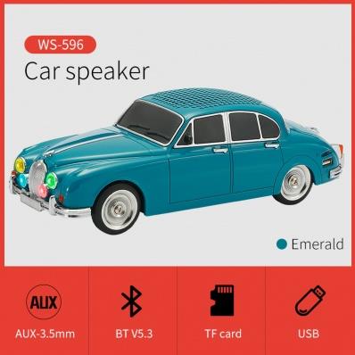 WSTER Wireless Bluetooth Car Speaker with TF/USB/FM - CLASSIC AVAILABLE MULTIPLE COLORS
