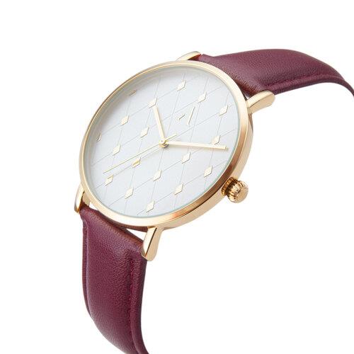 Angelique Ladies Fashion Dial Leather Strap Watch Available Multiple Design