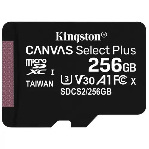 Kingston Canvas Select Plus MicroSD (SD Adapter Included)- 256GB