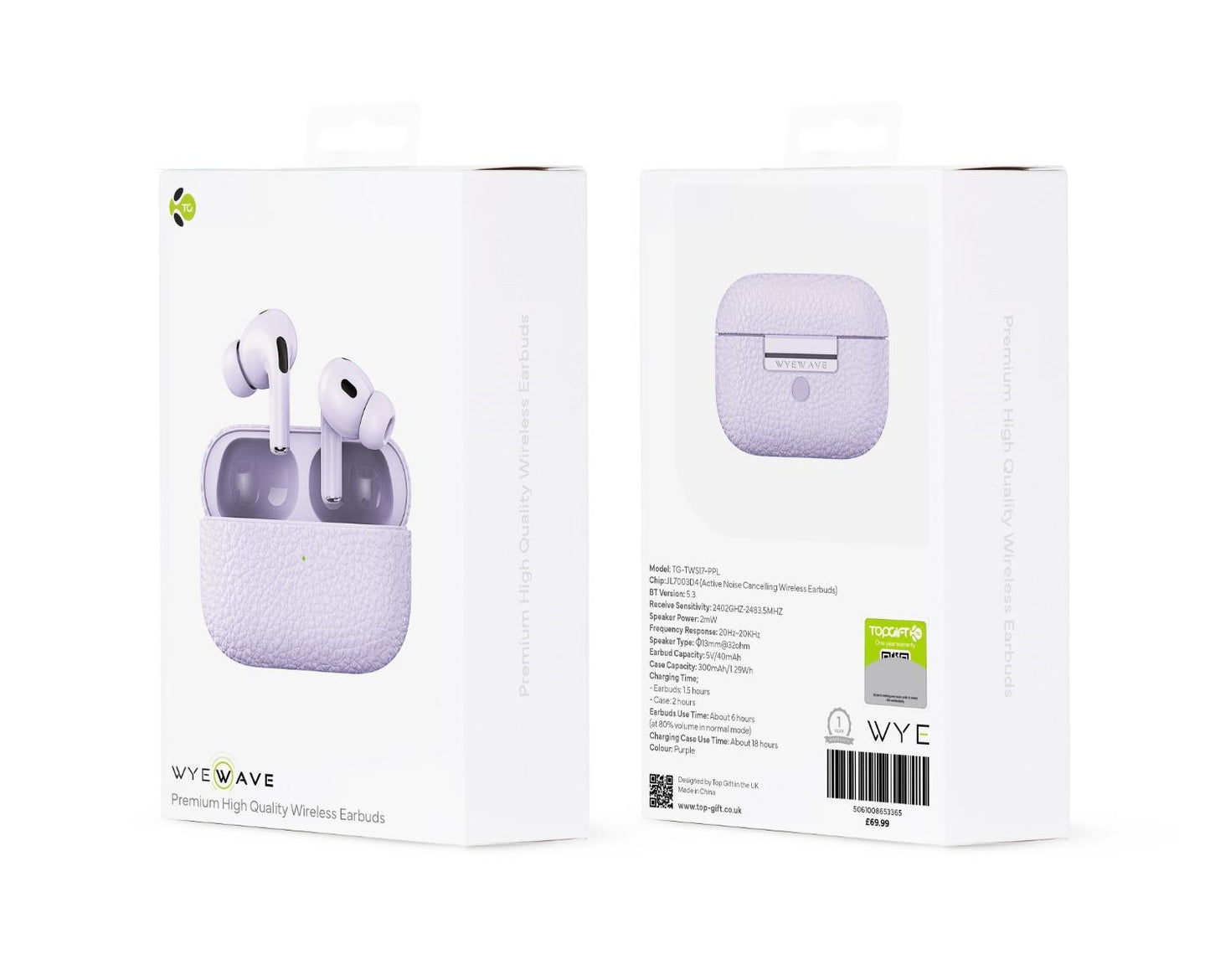 WYEWAVE Premium High Quality Wireless Earbuds With ANC