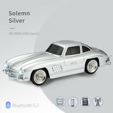 WSTER 1960 Mercedes Classic Car Speaker with Bluetooth & FM Radio