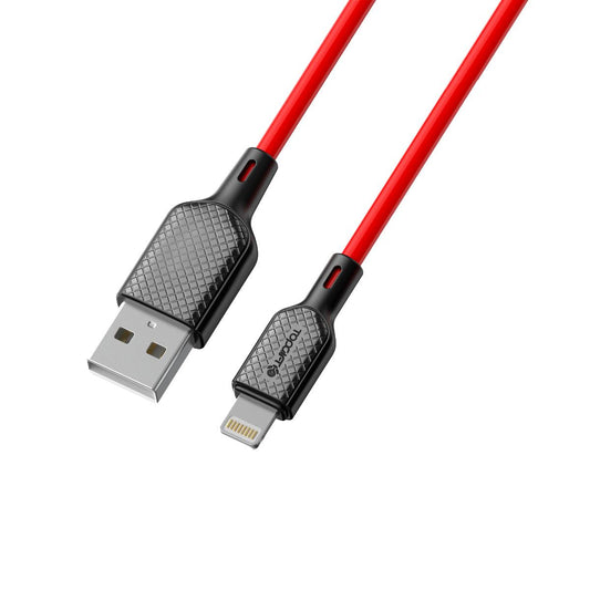 WYEFLOW 8-Pin Silicone Data Cable Red