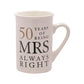 Amore Gift Set - 50 Years Of Mr Right/Mrs Always Right