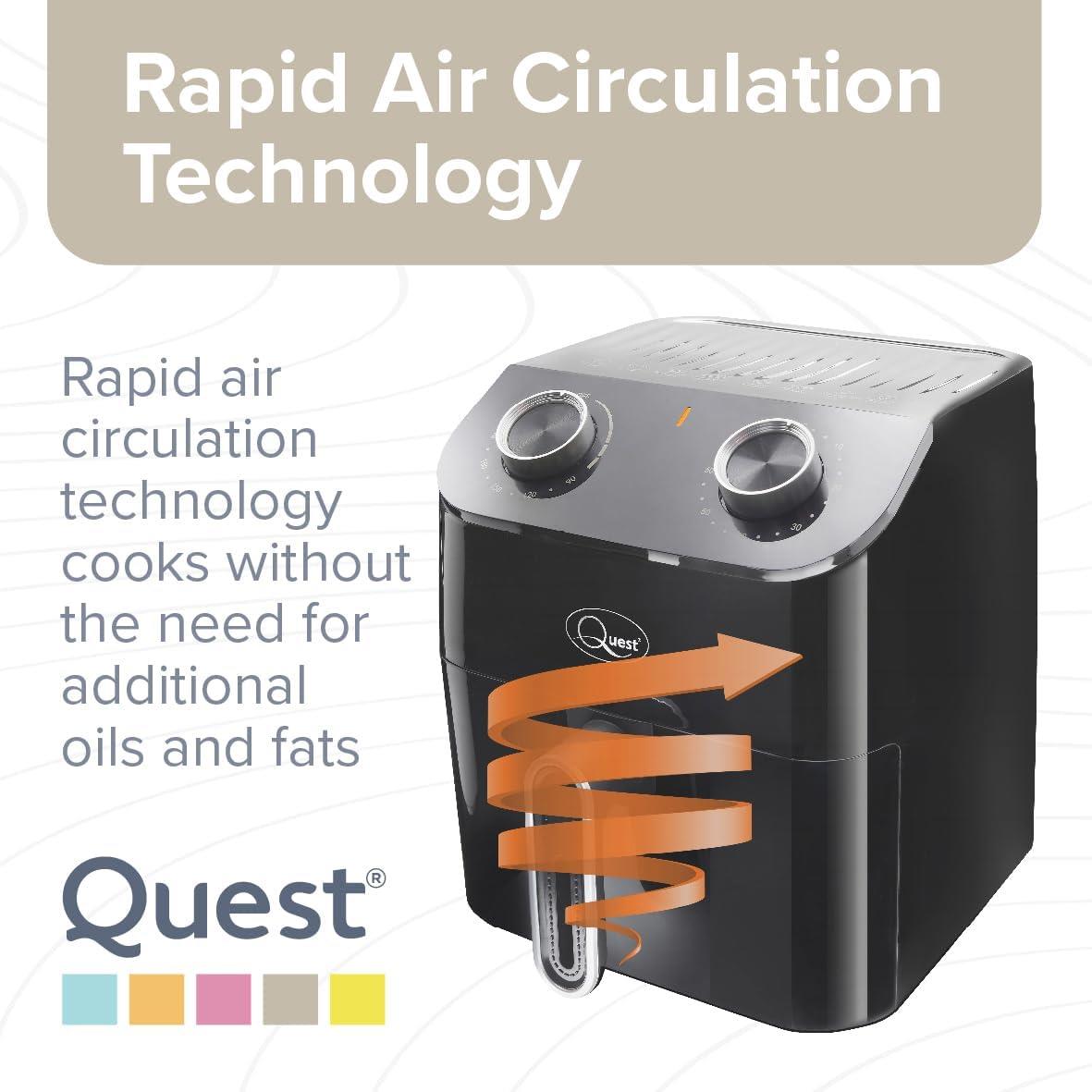 Quest 4.5L Manual Dial Air Fryer
