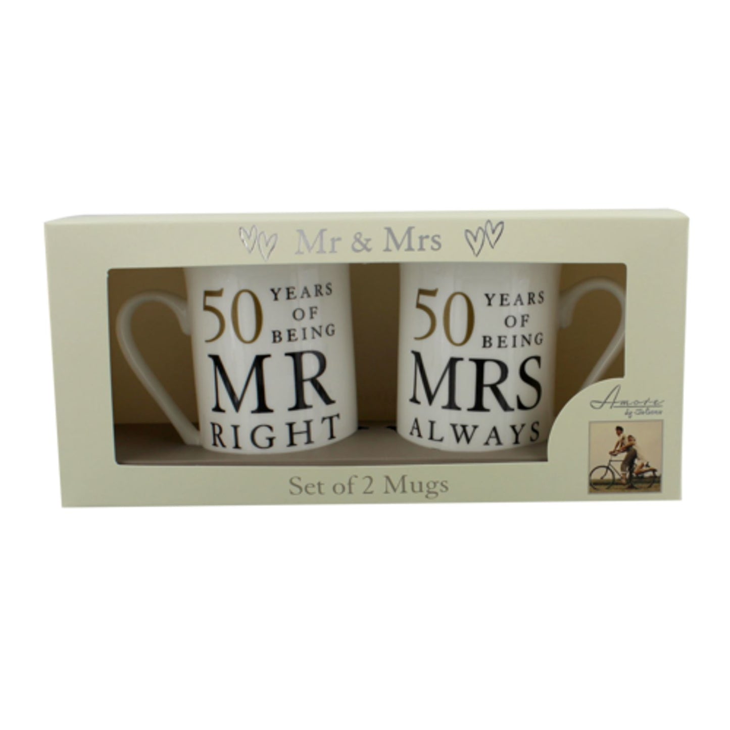 Amore Gift Set - 50 Years Of Mr Right/Mrs Always Right