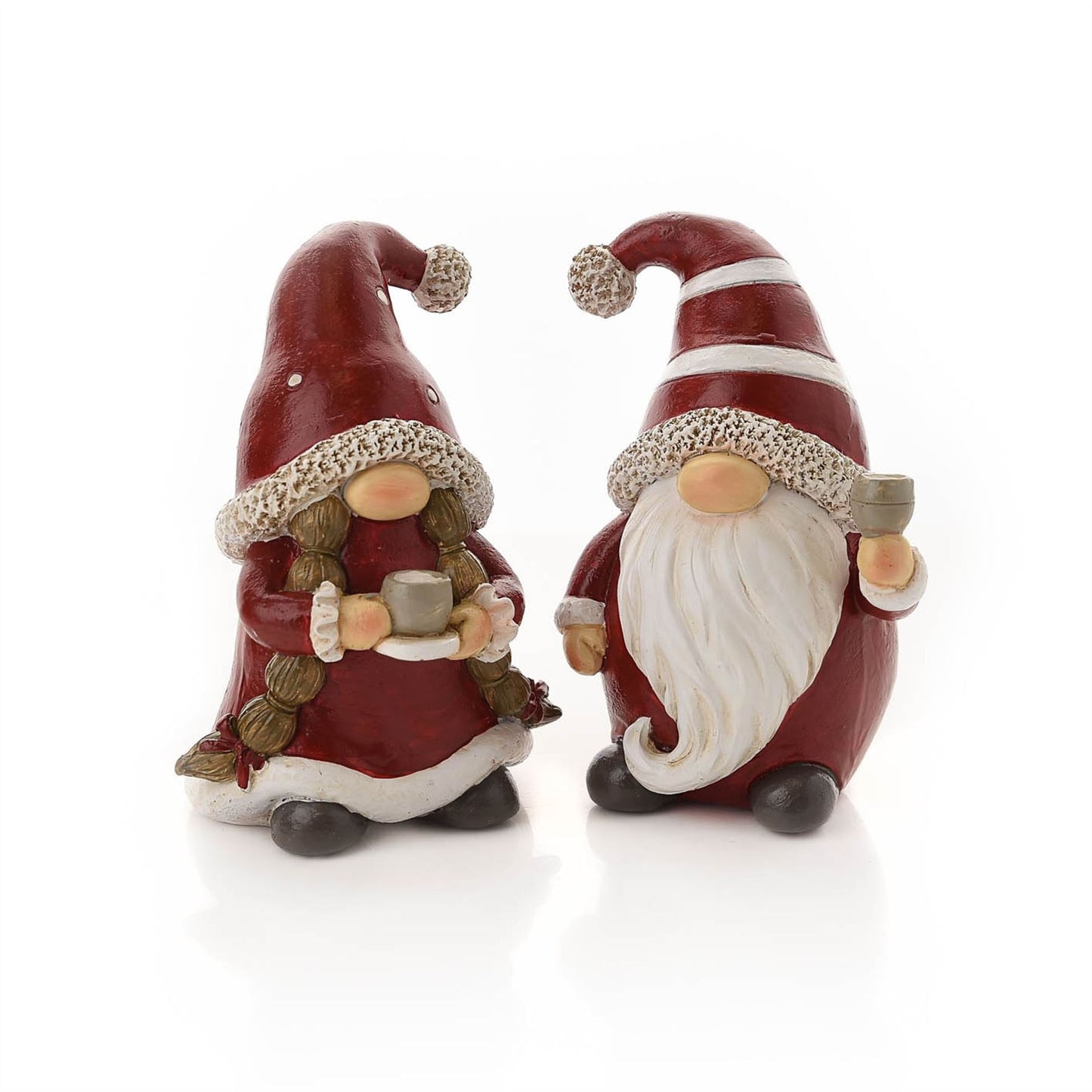 Christmas Gnome Holding Mug 11.5cm