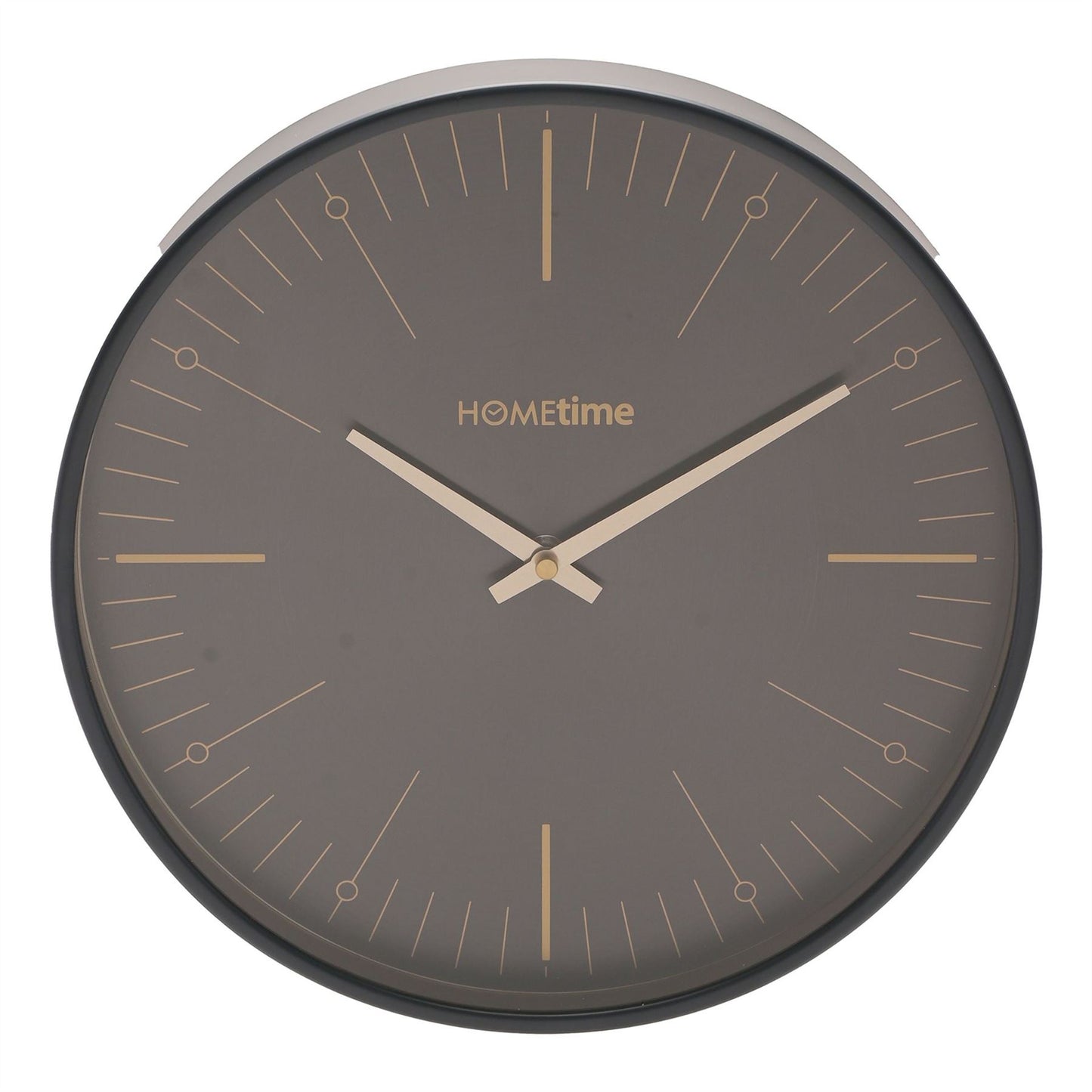 Hometime Round Wall Clock Arabic Numbers Grey 30cm