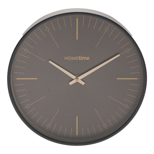 Hometime Round Wall Clock Arabic Numbers Grey 30cm