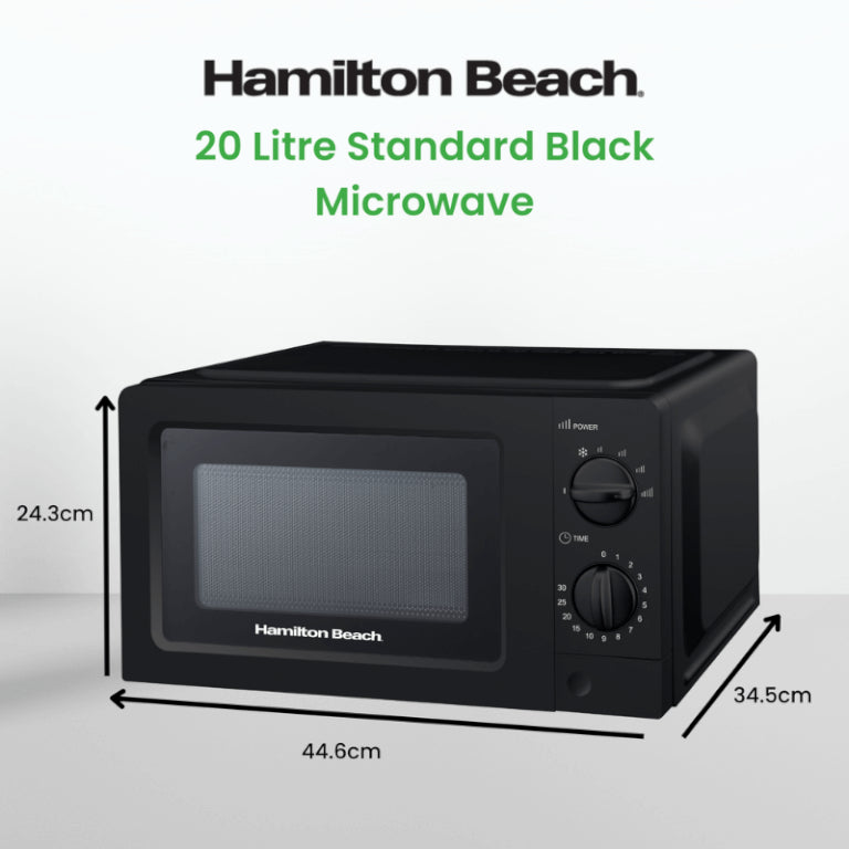 Hamilton Beach 20L Standard Black Microwave