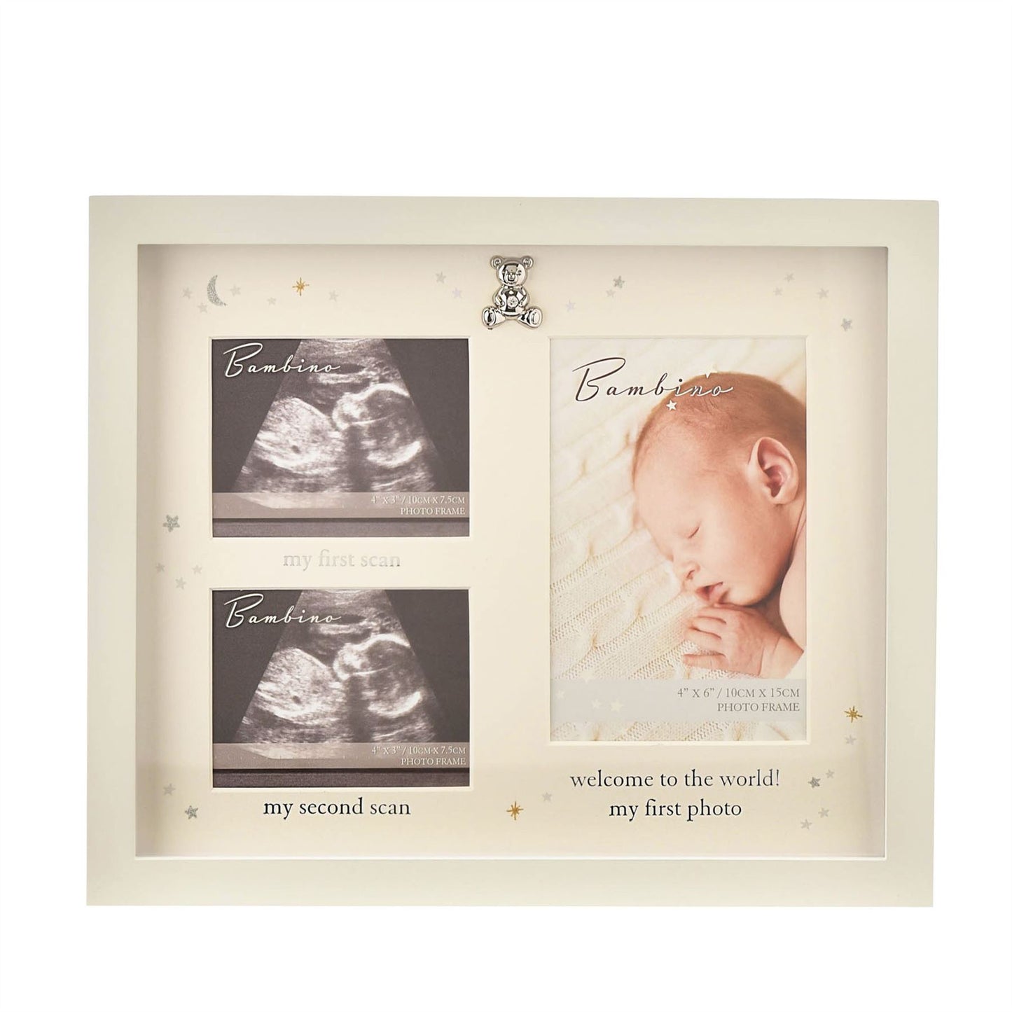 Bambino Scan Photo Frame With Teddy Icon