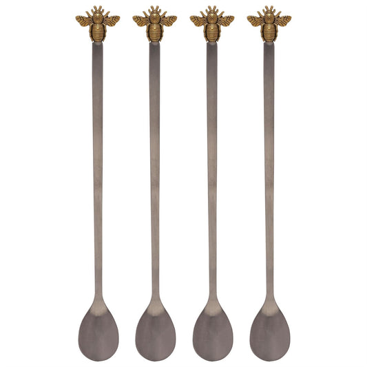 Hestia Set of 4 Long Mixing Spoons Bee