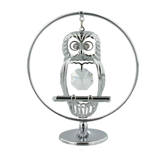 Crystocraft Freestand Mobile - Owl with Crystal