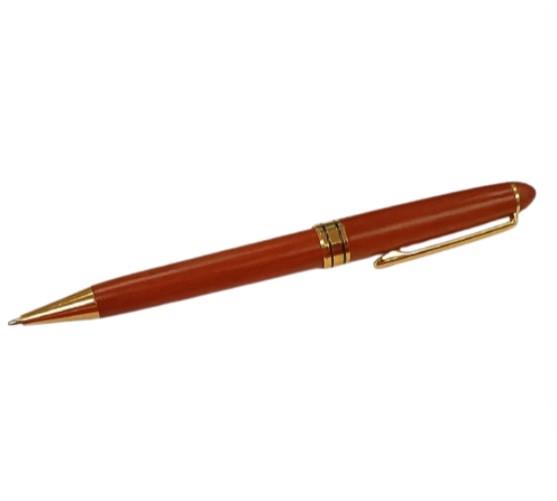 Imperial Wooden Light Brown Gold Trim Ballpoint Pen Gift Set With Handmade Stylist Wooden Box IMP359MR - CLEARANCE MIGHT NEEDS RE-REFILL