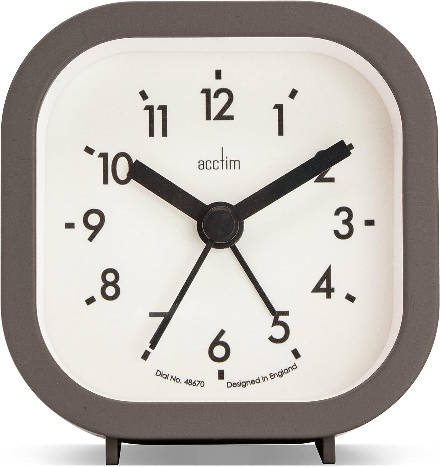 Acctim Robyn Mini Bedside Alarm Clock Available Multiple Colour