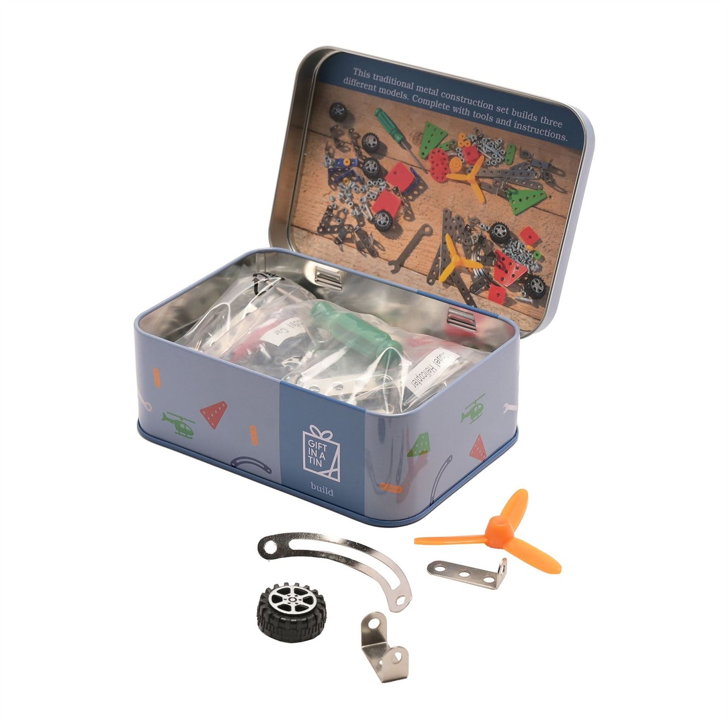 Apples To Pears Gift In A Tin Mini Mechanic Construction Set