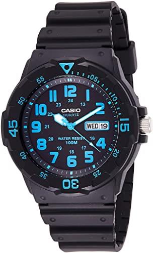 Casio Mens Day Date Rubber Strap Watch - MRW-200H Available Multiple Colour