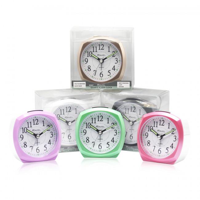 Ravel Front Colour Pop Beep Quartz Alarm Clock Green RC047 Available Multiple Colour