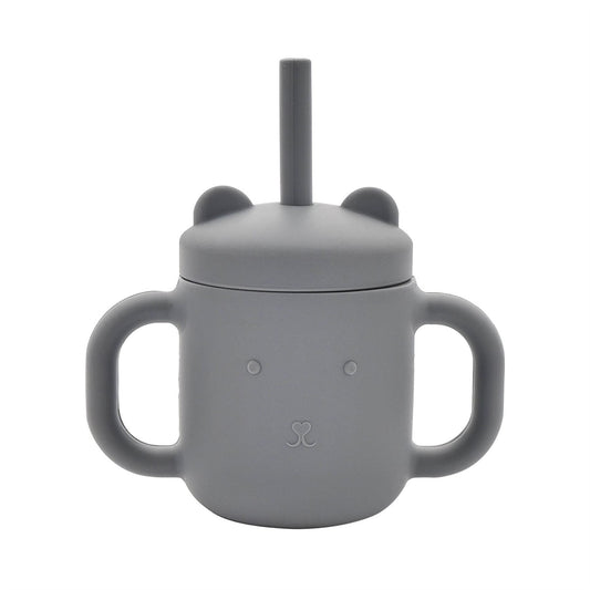 Bambino Silicone Sippy Cup Blue/Grey