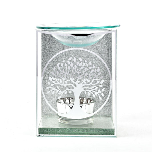 Hestia Glass Tree of Life Oil Burner