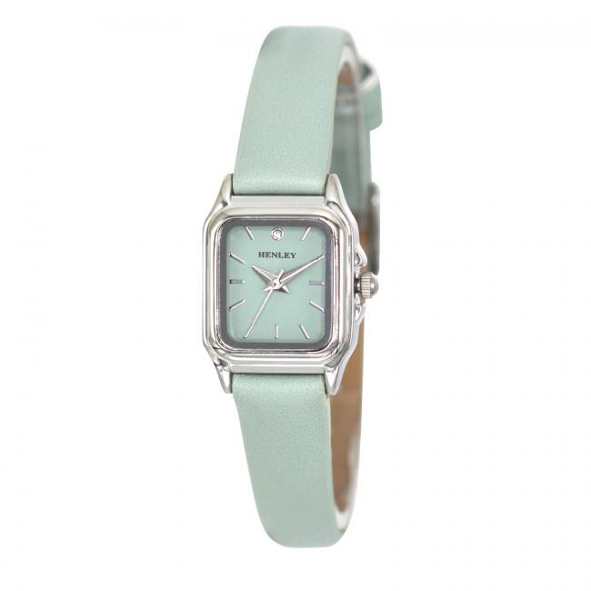 Henley Ladies Fashion Petite Rectangular Dial Leather Strap Watch H06181 Available Multiple Colour