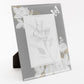 Sophia Glass & White Flower Photo Frame 5" x 7"