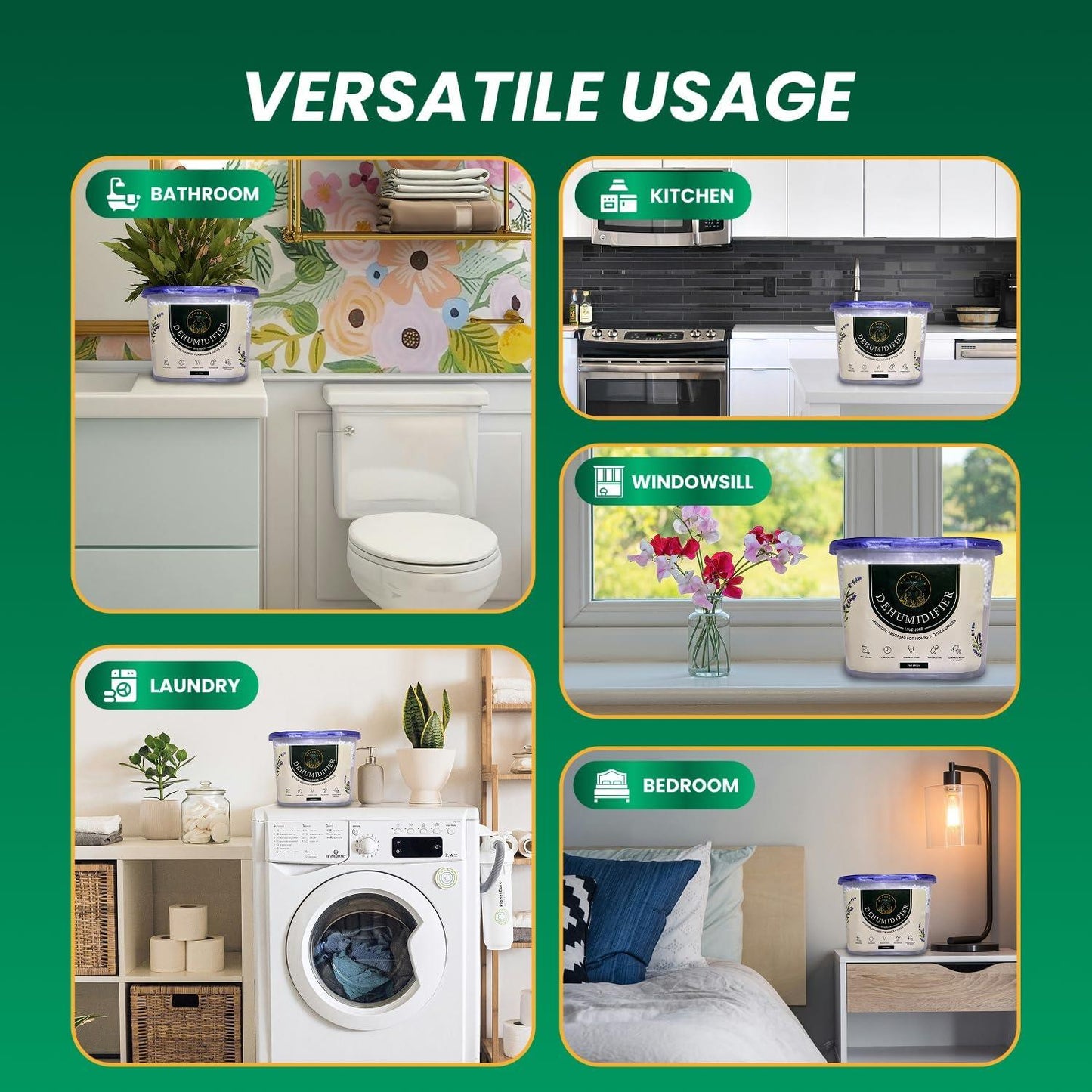 Fataha’s Dehumidifier disposable Lavender freshens 280g PACK OF 20